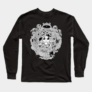 Binding of isaac Black & White Long Sleeve T-Shirt